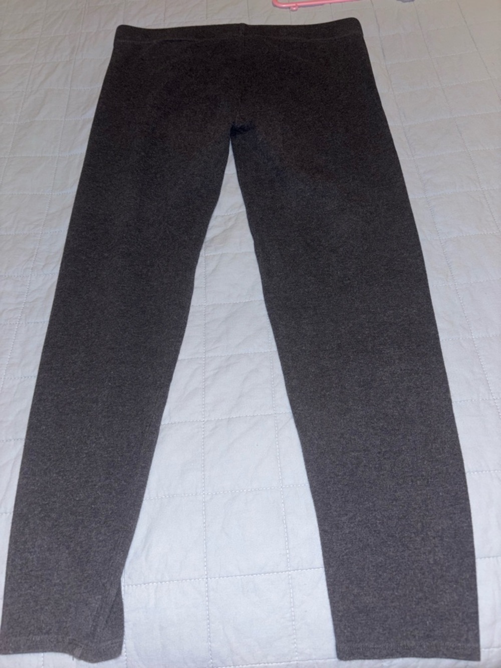 Ann Taylor Dark Heather Grey Essential Leggings Size L